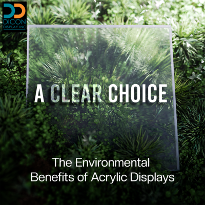 Environmental Acrylic Retail merchandising stands and displays